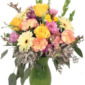 Gleefully Golden Flower Arrangement